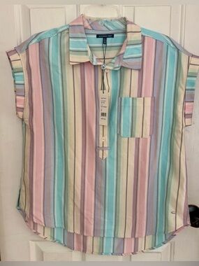 SOUTHERN SHIRT CO.  Pastel, Naples popover! Color: Over The Rainbow